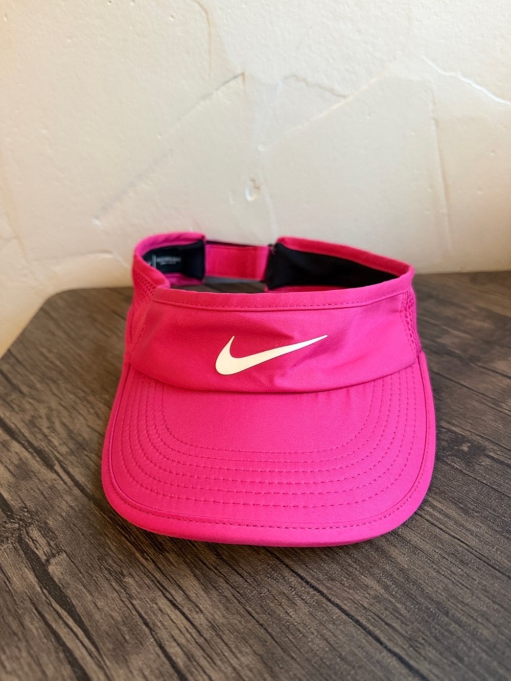 Nike Kids Hot Pink Sports Visor with White Swoosh